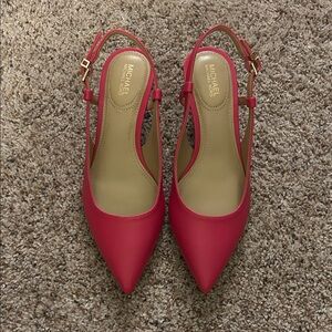Michael Kors Hot Pink Slingback Heels